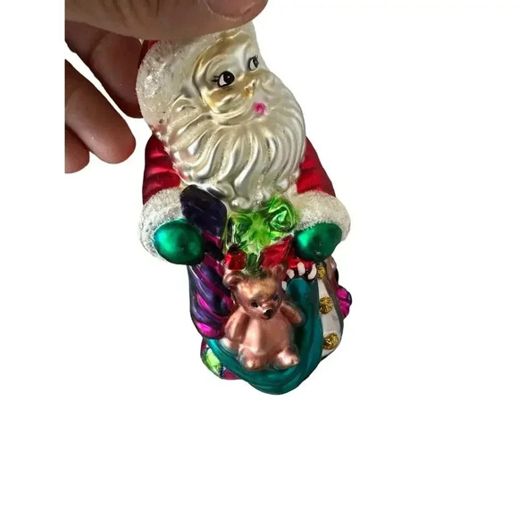 2004 Target Hand Blown Glass Christmas Santa Claus Ornament - Picture 5 of 7